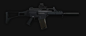 G36C SD - Silenced assault rifle Caliber: 5.56x45 mm