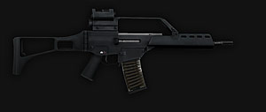 G36K - Assault rifle Caliber: 5.56x45 mm