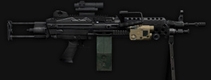 L110A1 Medium Machine Gun Caliber: 5.56x45mm NATO