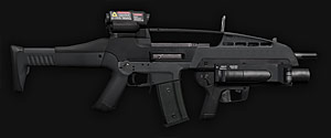 XM8 M320 - Assault rifle with grenade launcher Caliber: 5.56x45 mm